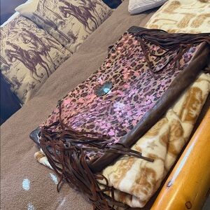 Louis Vuitton Pink and Brown Tote Bag